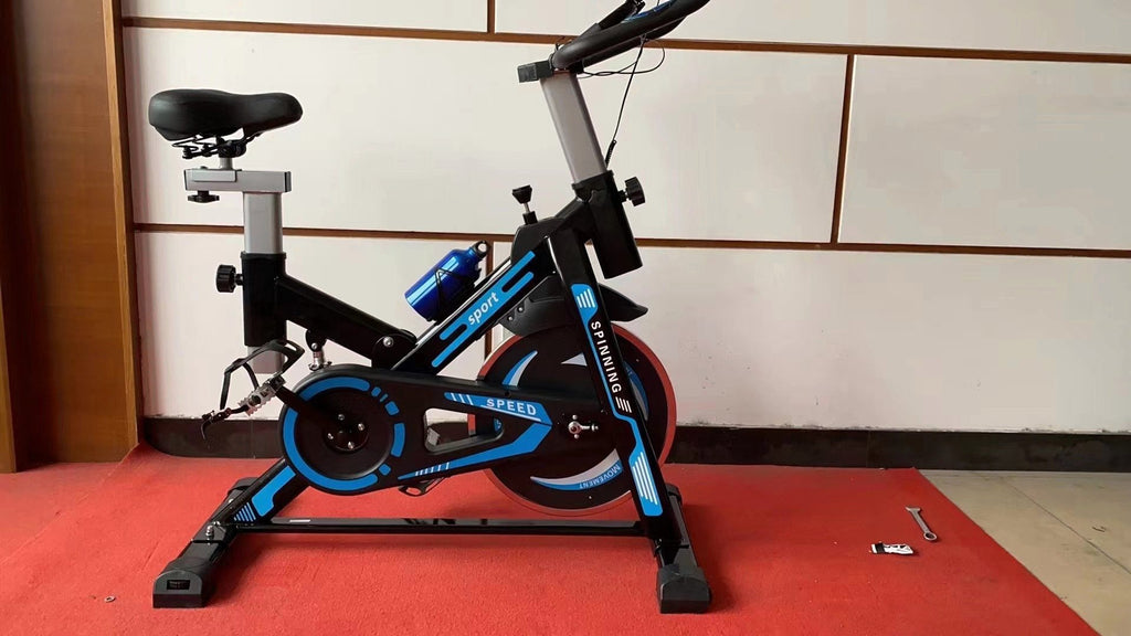 Indoor Exercise Bike – Black & Blue
