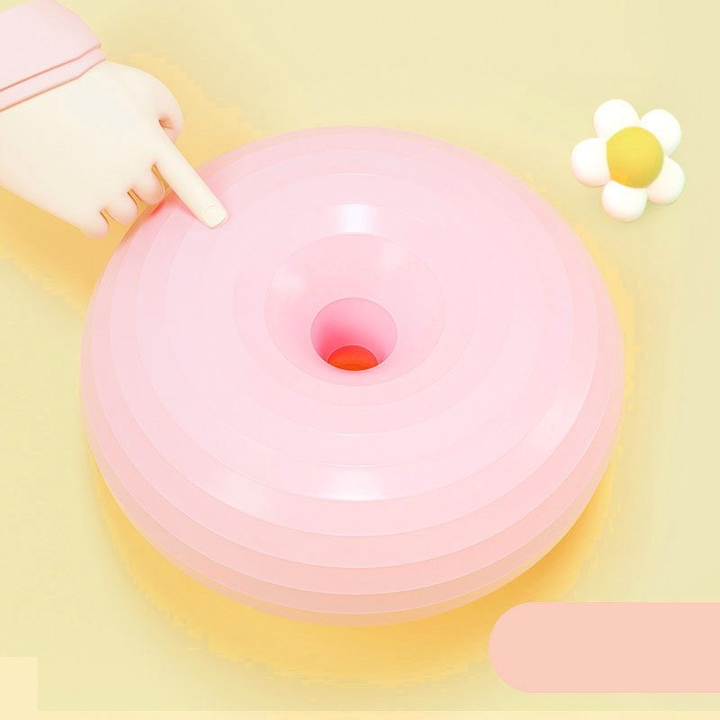 Pink Donut Yoga Ball