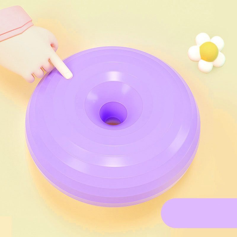 Purple Donut Yoga Ball