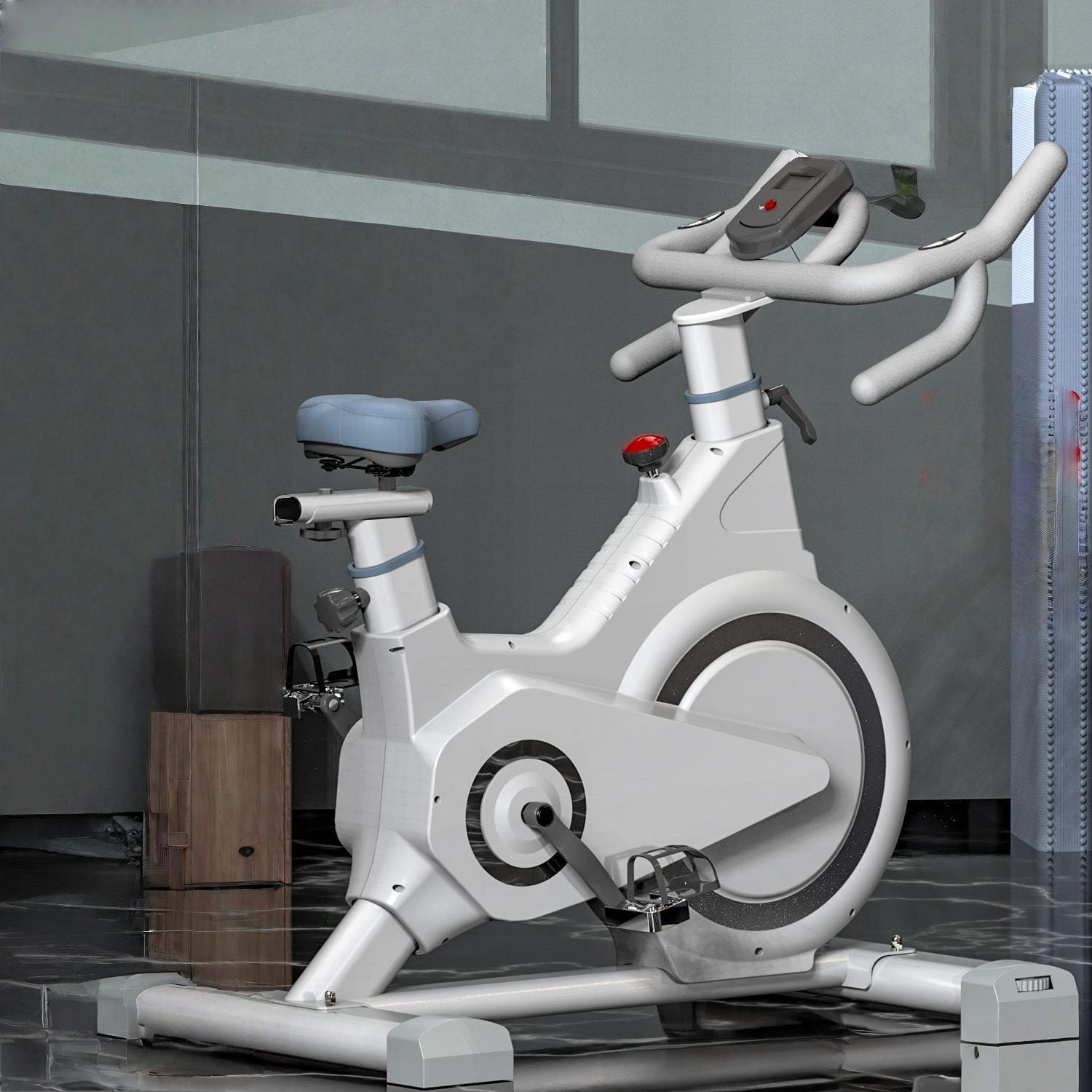 Magnetic Indoor Cycling Bike – White